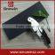 ebony wood wine opener with heavy stainless