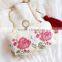 stylish fashion classical fancy print tassel pu leather clutch evening bag manufactures china