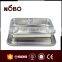 Small Size 3 Compartments Stainless Steel Square Fast Food Tray with lid