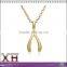 14K Gold Plated 925 Silver Hot Sale Wishbone Shaped Necklace