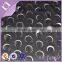 elegant shape satin laser cutting shiny margin design black lace fabric