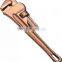 Explosion proof safety hand tools American type pipe wrench