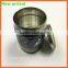Chinese round tea or coffee metal tin can