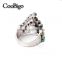 Fashion Jewelry Zinc Alloy Charming Colorful Rhinestone Ring Lady Wedding Party Show Gift Dresses Apparel Promotion Accessories