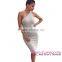 Black One Shoulder Strappy Back Bodycon club dresses 2016 women