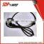 VDE 2 pin Rubber power cord with usa plug eu plug rubber cord MM for electric applians