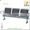 Stainless steel bule color public salon waiting area chairs