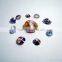 New useful cubic zirconia rough gemstone earrings