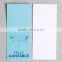 Blue folded paper hangtag for trousers