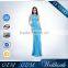 Illusion Maxi Sexy Tight One Piece Sky Blue China Bridesmaid Dresses