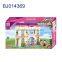 Lovely girls pink 3d block toy/ princess diy house toy