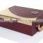 Elegant luxury genuine leather busines gift box/wine box/packing box