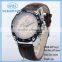 Fashion men sport watches with big leather strap