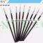 ANY Nail Design Care 9PCS Black Wood Handle Nail Brush Nail Art Design Sets