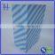 Factory supply square bottom blue printing paper gift bag, blue and white stripes paper bag