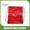 Drawstring bag with zipper in middle
