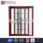 Rogenilan interior wooden double glass sliding door grille design