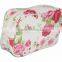 Flower Printed Hanging Waterproof Beautiful Canvas Cosmetic Bag