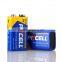2016 PKCELL 9v Dry battery 6F22 carbon zinc battery for electronic instrument