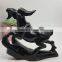 Obsidian sheep figurine Chinese zodiac animal carvings