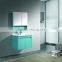 Green Painted Modern Style Wall Mounted Wooden Bathroom Vanity
