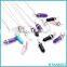 Natural Crystal + Amethyst + Rose Quartz+Tiger Eye + Green Aventurine Rock Crystals Healing Stone Chakra Pendant, Druzy Stone Ge