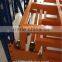 metal push-back rack with epoxy powder baking