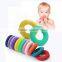 Top Sale Nice Quality Colorful Silicone Donut Baby Teether Silicone Teether Toy