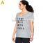 design your own t shirt women printed t Shirt gery casual t shirt for running workout