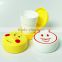 Smile Face 150ML Plastic Folding Cup Food grade portable collapsible drink cup