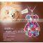 OUXI 2016 New-arrival Teddy Bear Coloful Sweater Chain With Austrian Crystal Decorative Chain for Garment 10494