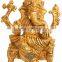 Handmade Brass Set of Ganesh Laxmi Ji God Goddess Hinduism Religious Antique Gift