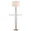 2017 hot decorative floor standing light for hotel with linen shade good for inn decor high end floor lamp modern