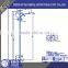 High quality galvanized 6m steel pipe pole hexagonal street lamp pole lamp pole price