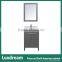 24'' Grey Bathroom Vanities With White Carrara Marble Top