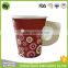 hot sales customized printed disposable hot drink paper cups with handle