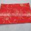 red color 100%polyester jacquard placemat