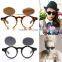 New Steampunk Goth Goggles Glasses Retro Flip Up Round Sunglasses Vintage Black