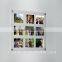 Acrylic Wall Mount Hold 9x5"x7" Photo Frame