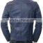 men fashion leather jacket & dark blue color