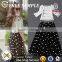 Polyester woven digital printed dot chiffon fabric