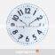 DEHENG 12 inch cheap Wood club galss clock