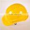 yellow CE EN397 ABS industrial safety helmet
