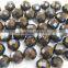 BLACK AGATE FACETED LOOSE BEADS