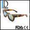 High Quality Colorful Skateboard Wood Retro Style Wooden Sunglasses