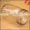 280ml round clear glass jar with golden screw cap