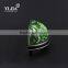 cylinder zinc alloy metal base green cabinet crystal handle