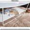 Modern Style Living Room Stainless Steel Super White Glass Coffee Table