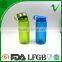 Food grade clear empty cylinder water PCTG 400ml plastic bottle