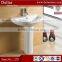 Deltar Sanitary Ware Small Size Wash Hand Pedetal Basin Sink_Public Building Project Ceramic Basin